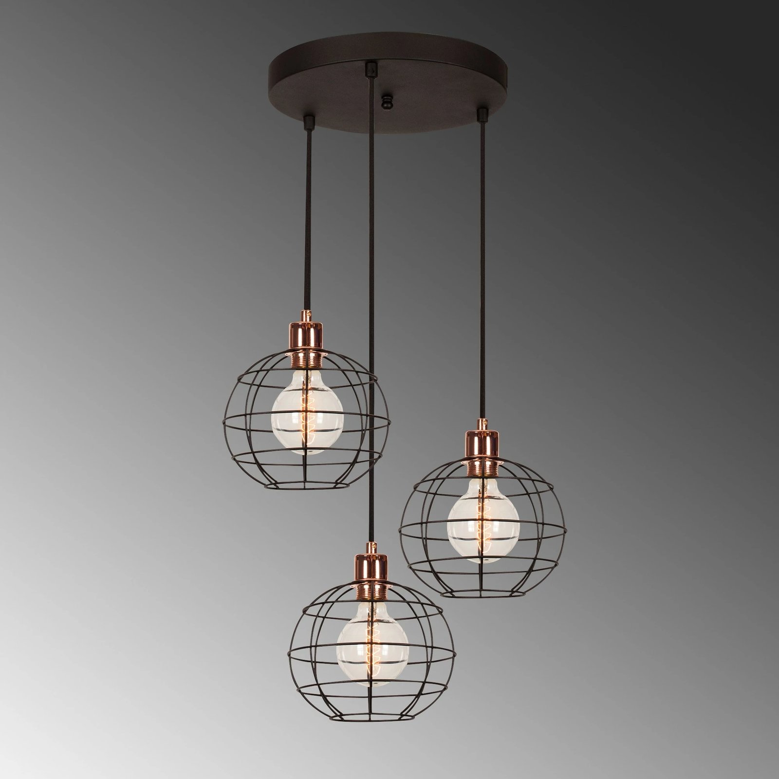 Llambë tavani Opviq, Tellini - MR - 1001, ngjyrë e zezë