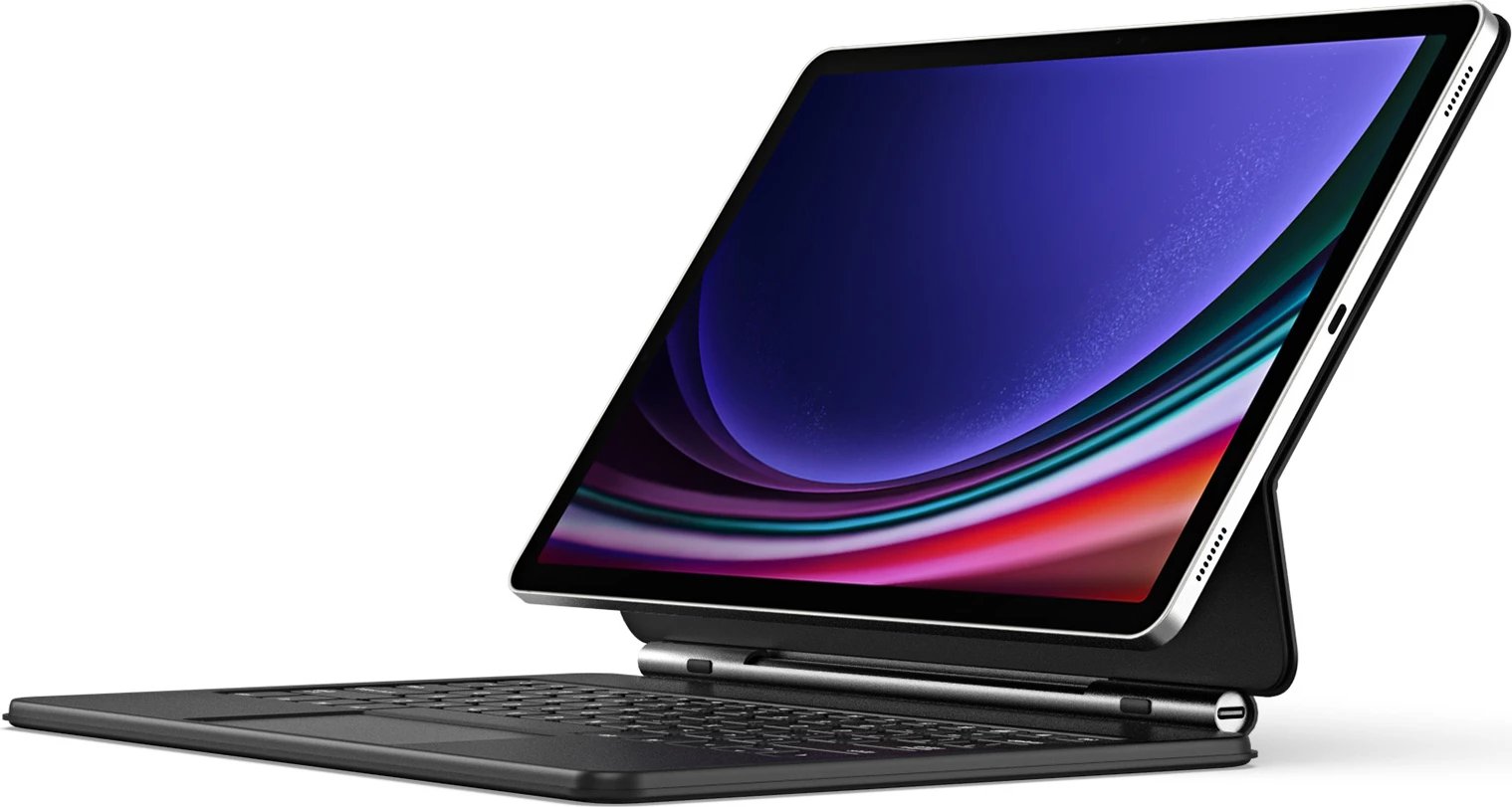 Mbështjellës me tastierë Bluetooth Dux Ducis MK Series për Samsung Galaxy Tab S9+, S8+, S7+, i zi