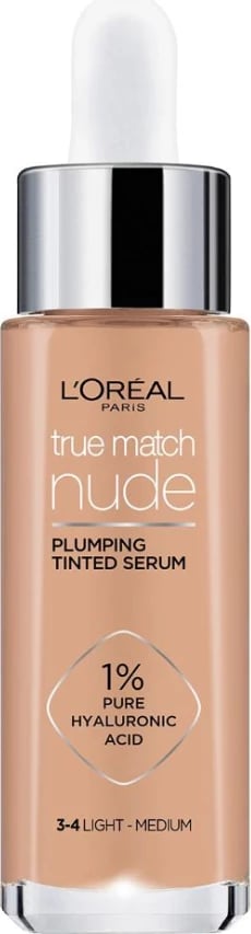 Lor.FDT True Match Nude 3-4 Light-Medium Plumping Tinted Serum