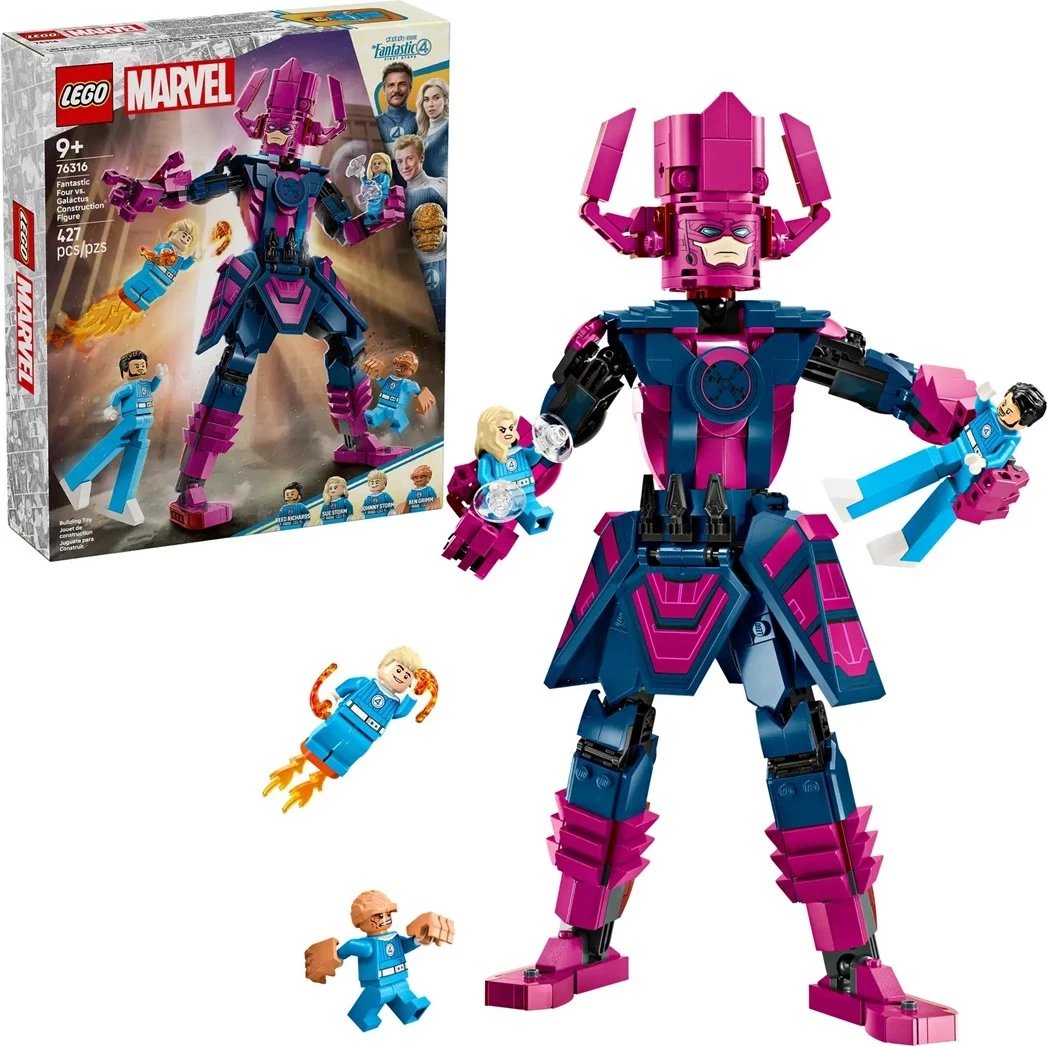 Set LEGO Marvel 76316 Fantastic Four kundër Galactus, 427 pjesë, 4 minifigura