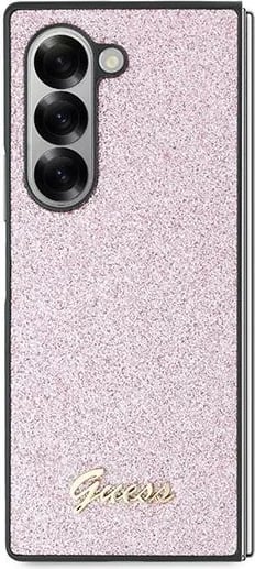Mbështjellës Guess 4G Glitter Script për Samsung Galaxy Z Fold 6, Rozë