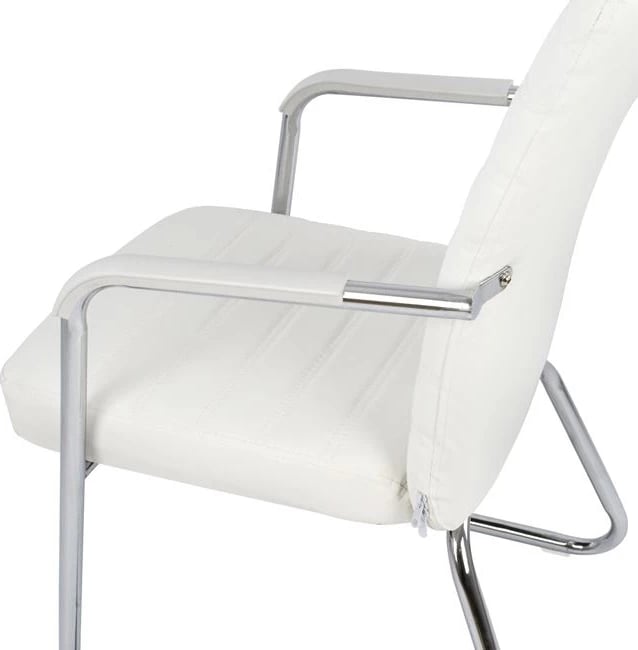 Karrige konferencash FH1021.02 e bardhë 55,5x67,5x94 cm, set prej 4 copash