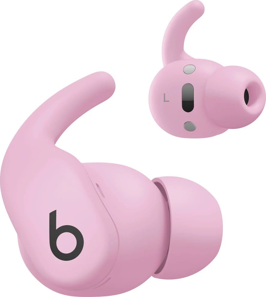Kufje pa tela në vesh për sport Apple Powerbeats Fit ME2L4EE/A, ANC, Bluetooth, IPX4, 7h+30h me kuti karikimi, Pink