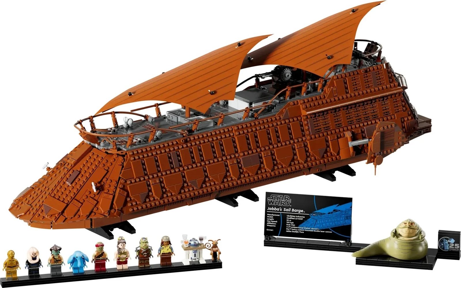 Set LEGO Star Wars Jabba's Sail Barge 75397, për të rritur, Kafe