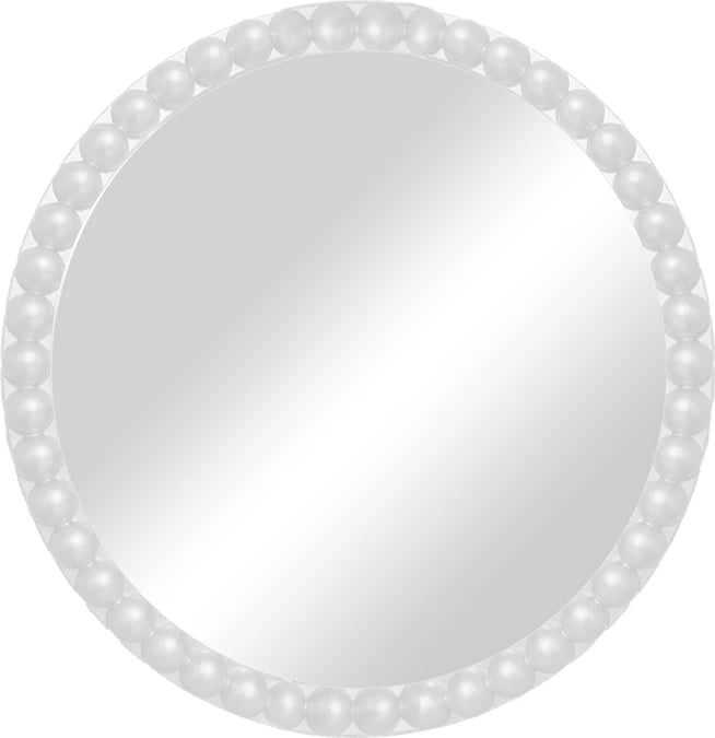 Pasqyrë Mebel Inart e bardhë pp D60x3.5cm