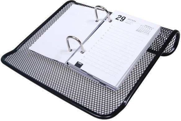 Bazë kalendari metalike NEXT 21.5x19x5cm, e zezë