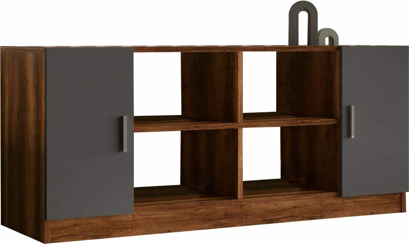 Dollap multifunksional, ngjyrë arr dhe antracit, Hanah Home, Vo6-Ba