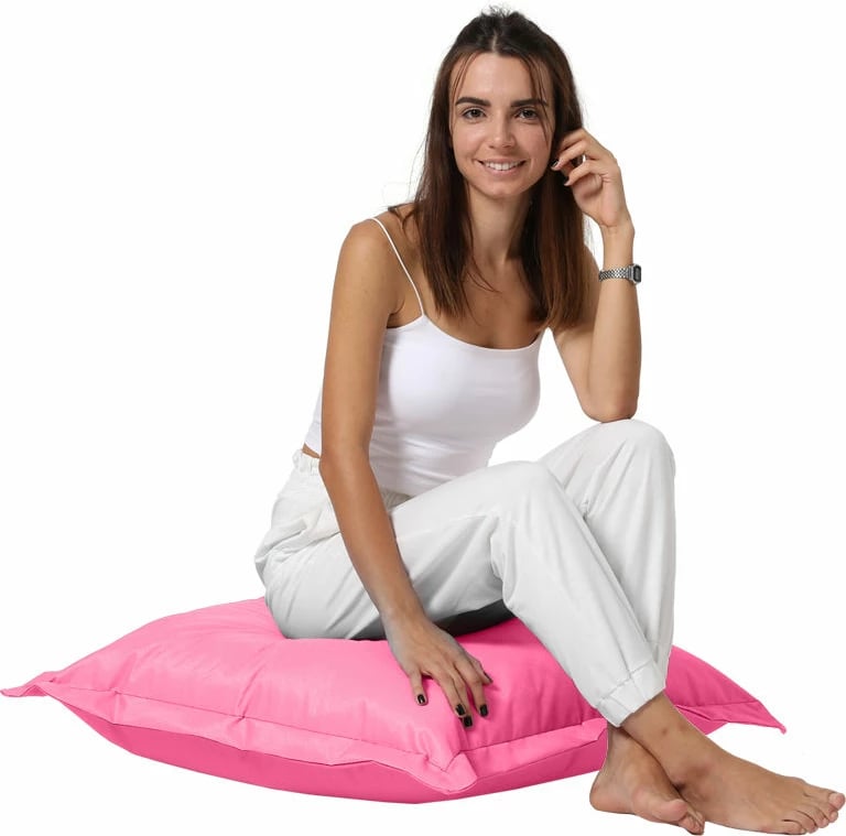 Jastëk kopshti, pouf, rozë, 70x70cm