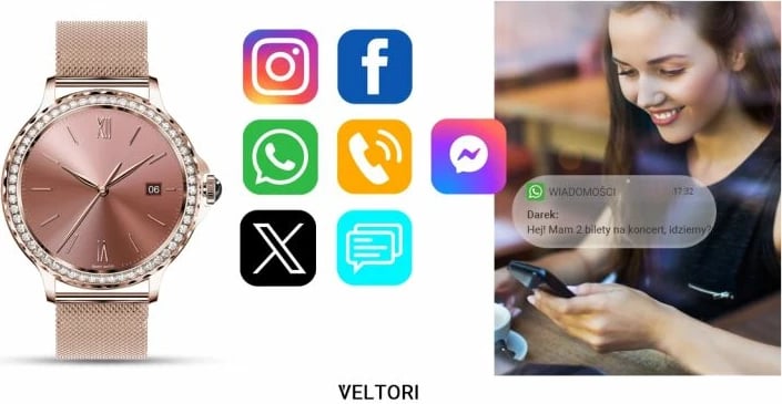 Orë e mençur për femra VELTORI, rozë