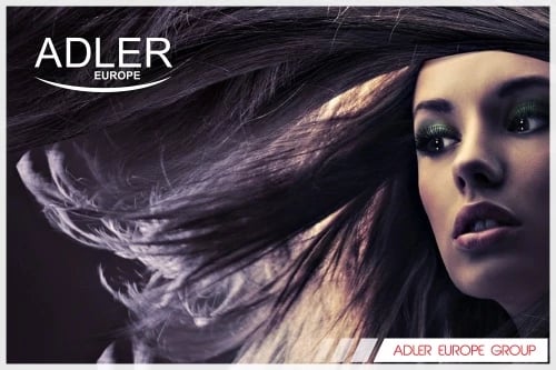 Figaro për flokë, Adler, AD 2105, 19mm, qeramikë, 25W, PTC ngrohje e shpejtë, me furçë, e bardhë/argjend