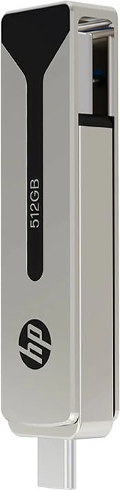 Pendrive HP 911 Pro, 512GB, USB 3.2/USB-C, Nickel