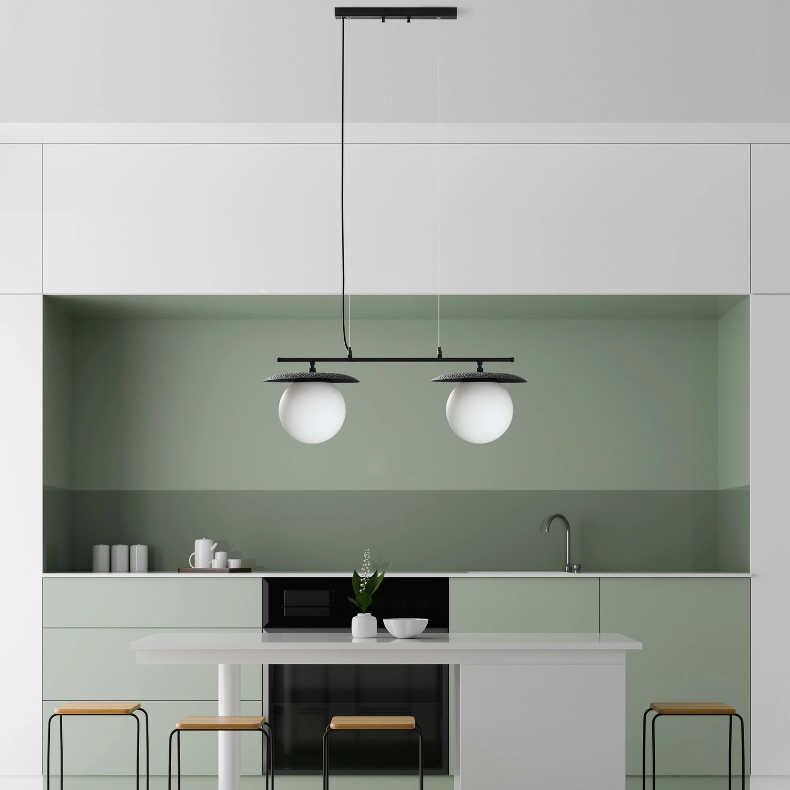 Llambë tavani Opviq, Anemon - 13813, ngjyrë e zezë