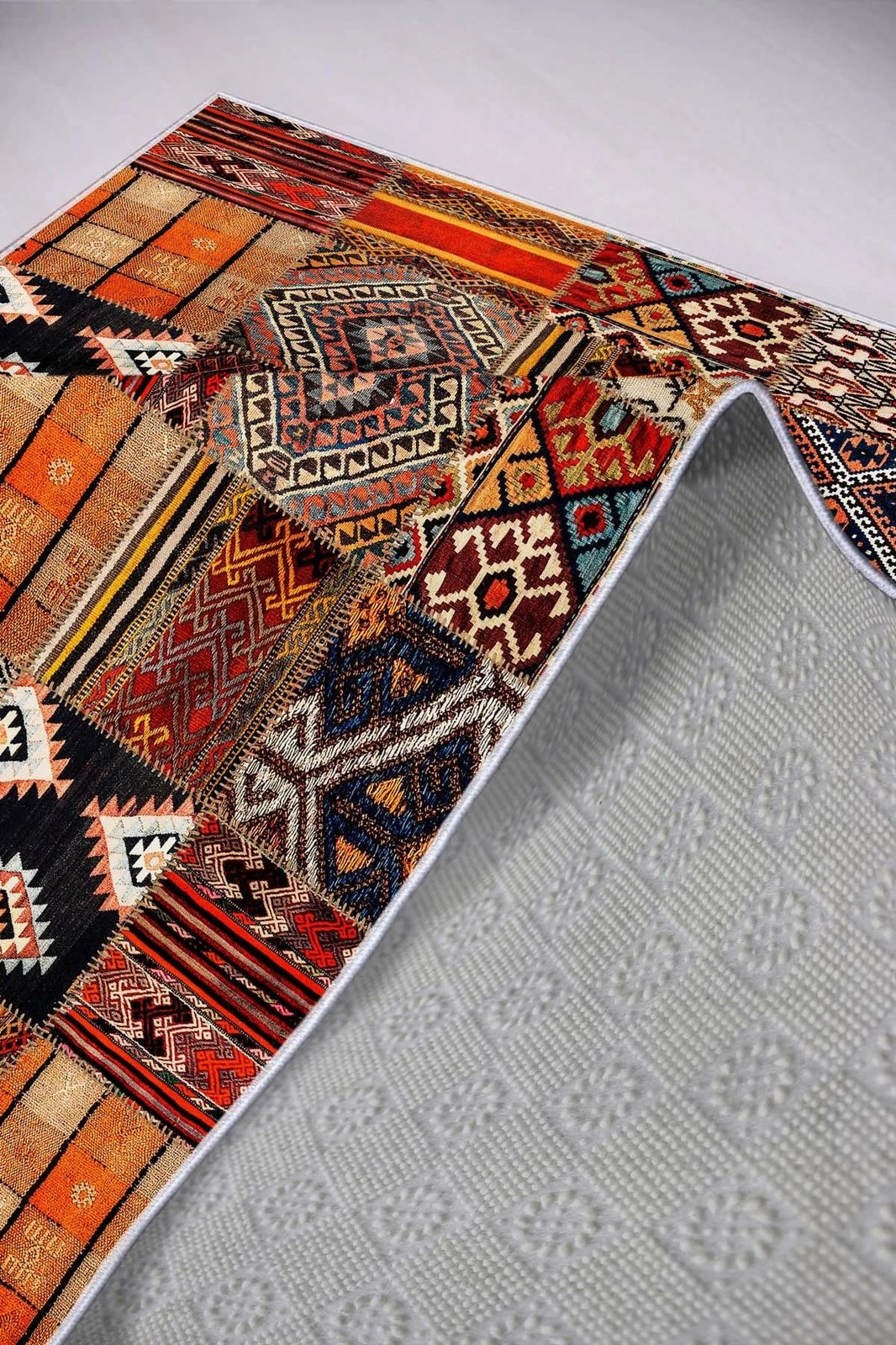 Qilim me dizajn shumëngjyrësh, 80x120cm, Hmnt865