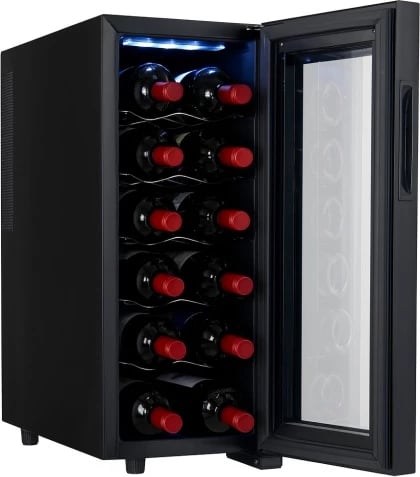 Frigorifer pije, Adler AD 8083, 33 L, 12 shishe, termolektrik 12–18°C, panel me prekje, i zi Frigorifer pije, Adler AD 8083, 33 L, 12 shishe, termolektrik 12–18°C, panel me prekje, i zi