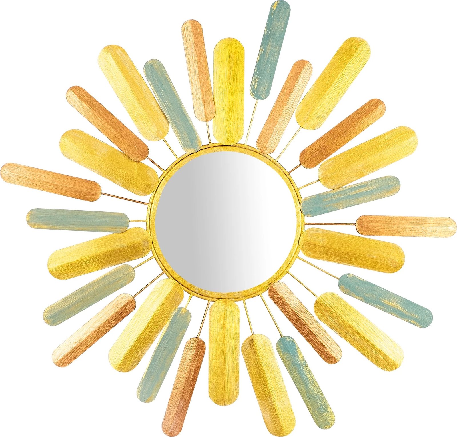 Aksesor dekorativ metalik për mur, Wallity, Hacakpur, shumëngjyrësh, 75x75cm