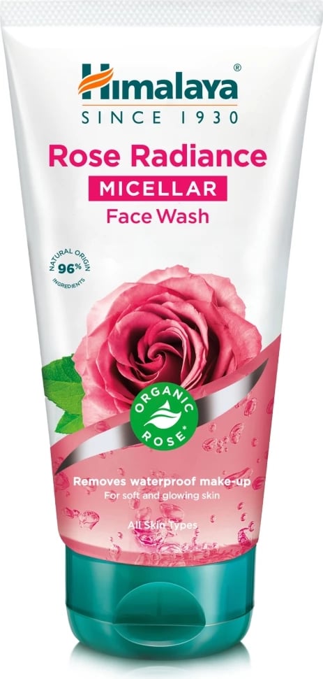 Xhel pastrues fytyre për femra Himalaya Illuminating Micellar me Trëndafil Organic, 150ml