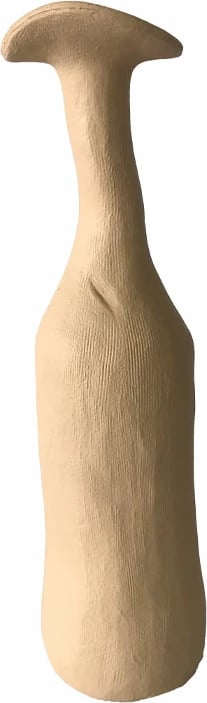 Vazo MELD I, polirezine, bezhë, 7x7x26.5cm