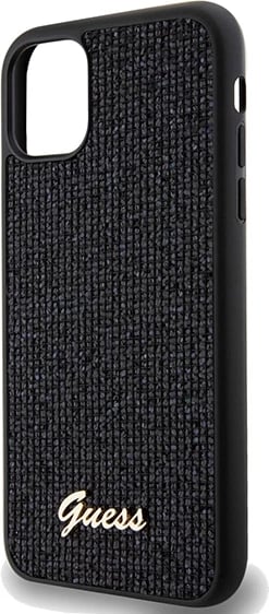 Mbështjellës Guess Disco Metal Script për iPhone 11/XR, TPU, i zi Mbështjellës Guess Disco Metal Script për iPhone 11/XR, TPU, i zi