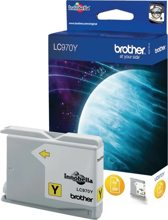 Toner Brother LC-970Y yellow, origjinal, 300 faqe