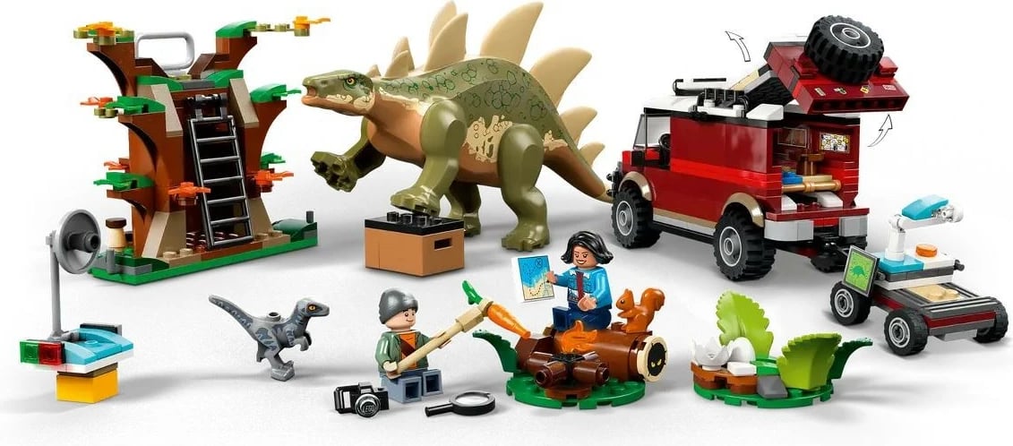 Set ndërtimi LEGO Jurassic World 76965 Dinosafari: Stegosaurus Discovery, 420 pjesë