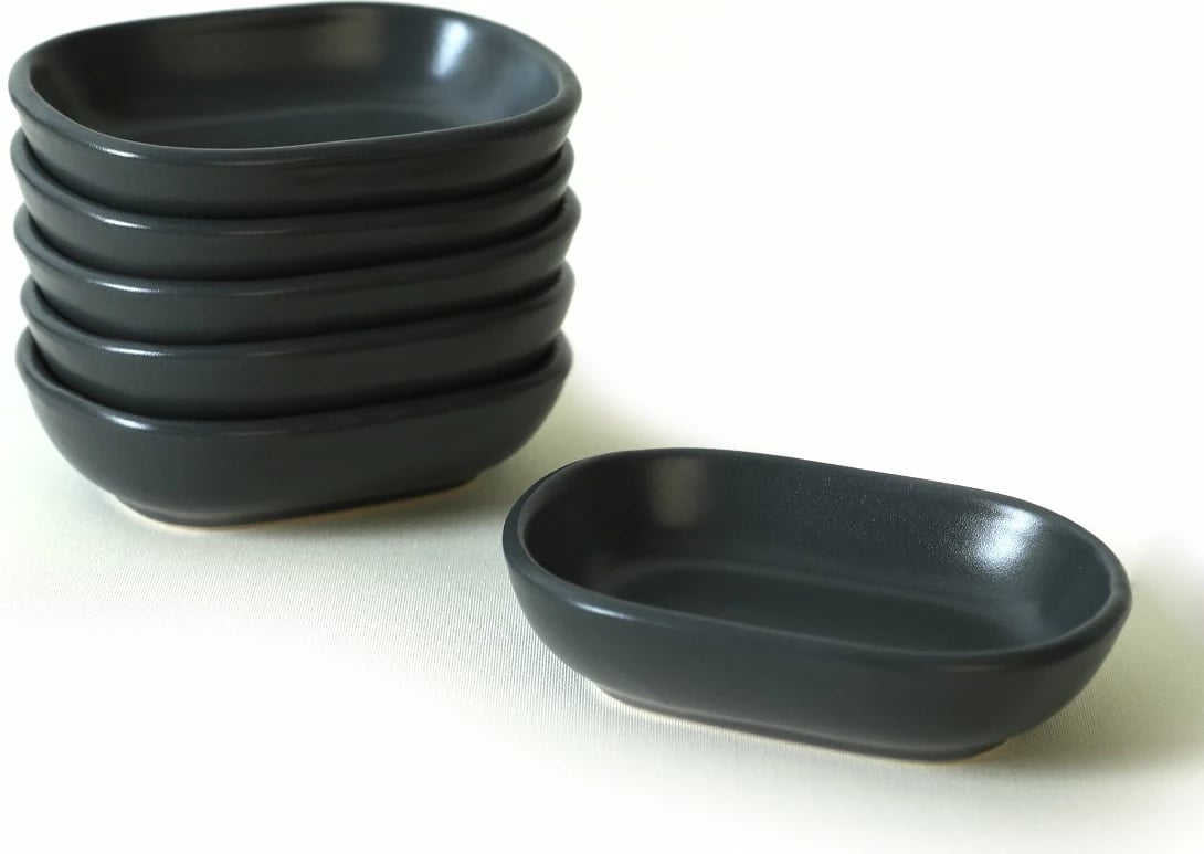 Set pjatash për meze (6 copë), Hermia Concept, ngjyrë gri e errët, X0001612100000000000000000