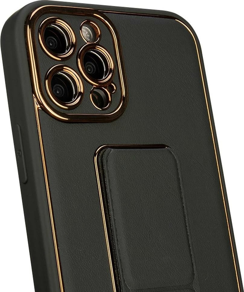 Mbështjellës Hurtel New Kickstand Case për iPhone 13 Pro Max, me qëndrim, e zezë
