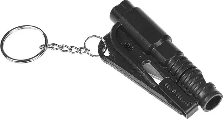 Mjet emergjence GUARD YC-004-BL me bilbil, thikë rripi dhe thyes xhami, zi