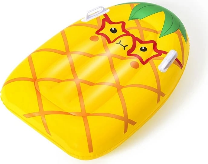 dyshek uji fryhor për fëmijë, Bestway Ananas, 84 x 56 cm, me doreza, e verdhë