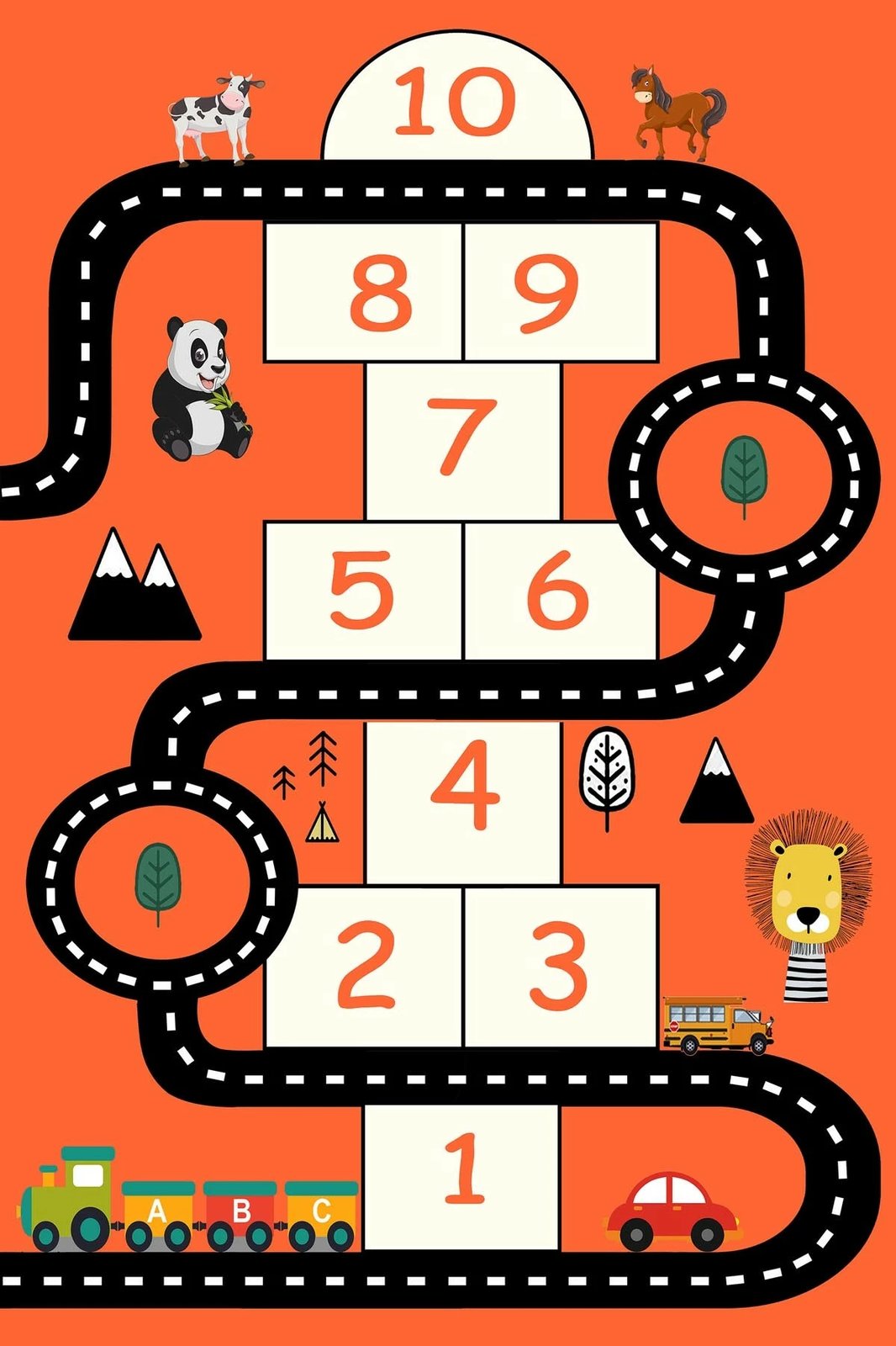 Qilim për fëmijë, shumëngjyrësh, 140x220cm, Conceptum Hypnose, HMNT469