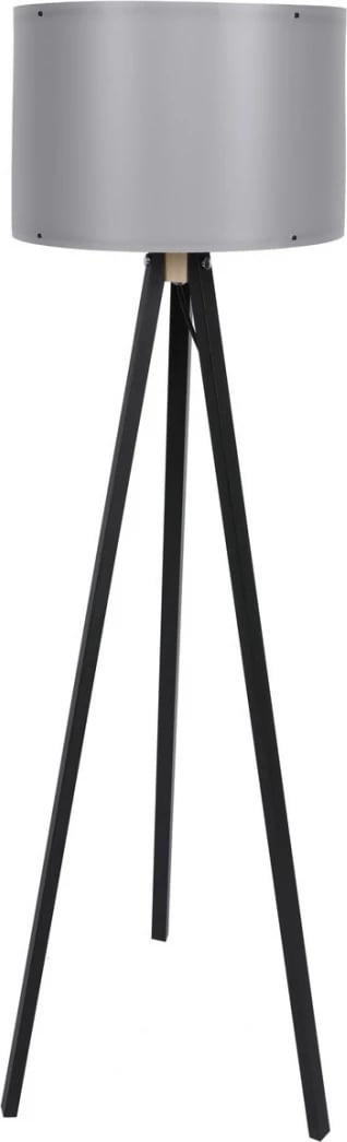 Llambë dyshemeje, ngjyrë e zezë dhe gri, FH7272.11, Φ38x145 cm