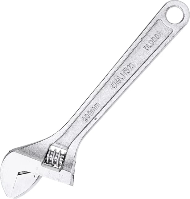 Çelës i rregullueshëm Deli Tools EDL008A, 8 inç, argjend