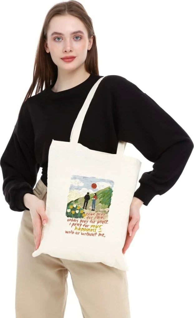 Torbë Tote Zoozie Bags, krem, 0374