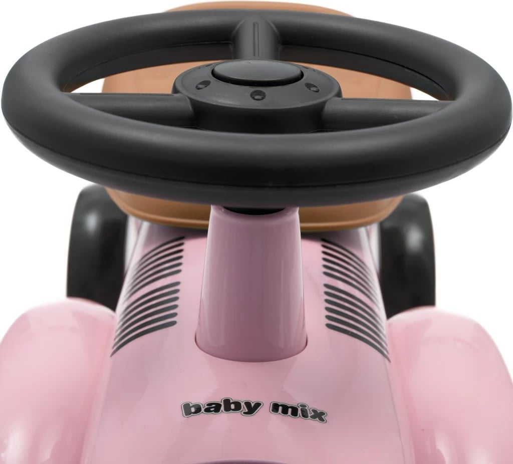 Makinë ecëse për fëmijë, Baby Mix, Retro, dizajn klasik, rozë