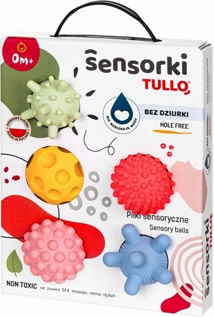 Set topa sensorik Tullo, 5 copë, ngjyra pastel