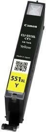 Kartush boje, Canon, CLI-551Y XL, 11 ml, rendiment i lartë deri 715 faqe, e verdhë