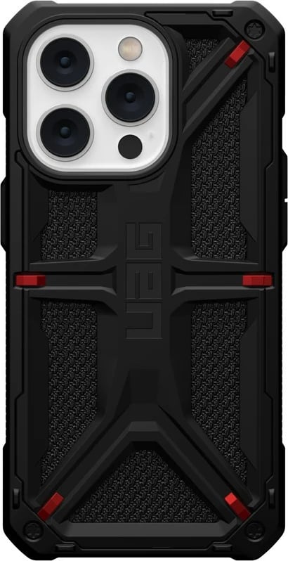 Mbështjellës Urban Armor Gear Monarch për celular, për Apple, 6.1", i zi