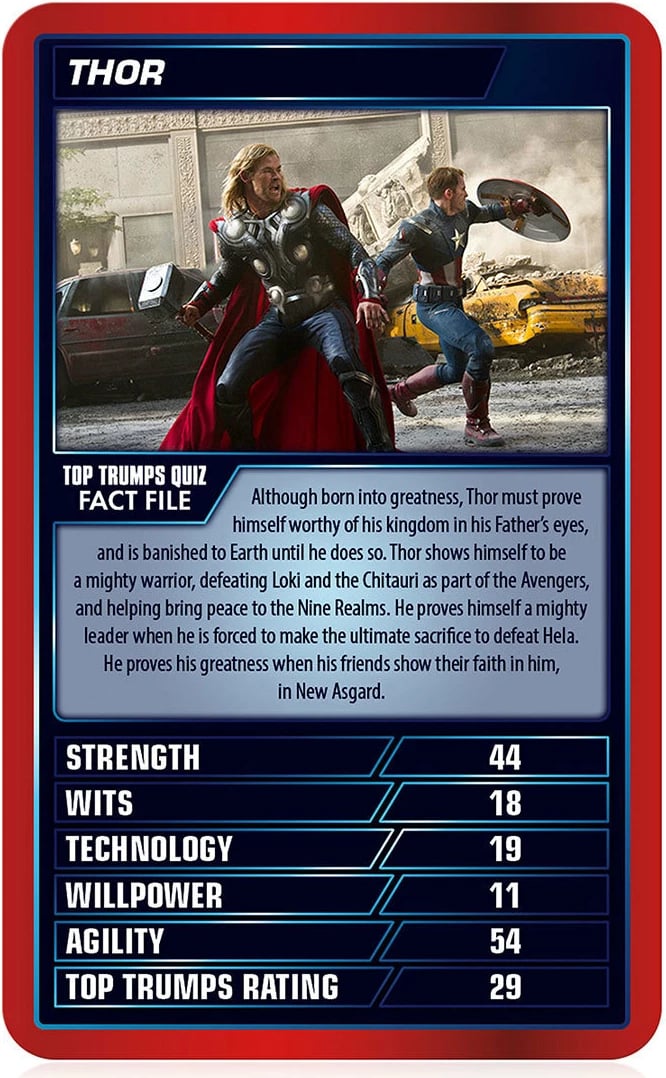 Marvel Cinematic Universe Top Trumps Specials Card Game
