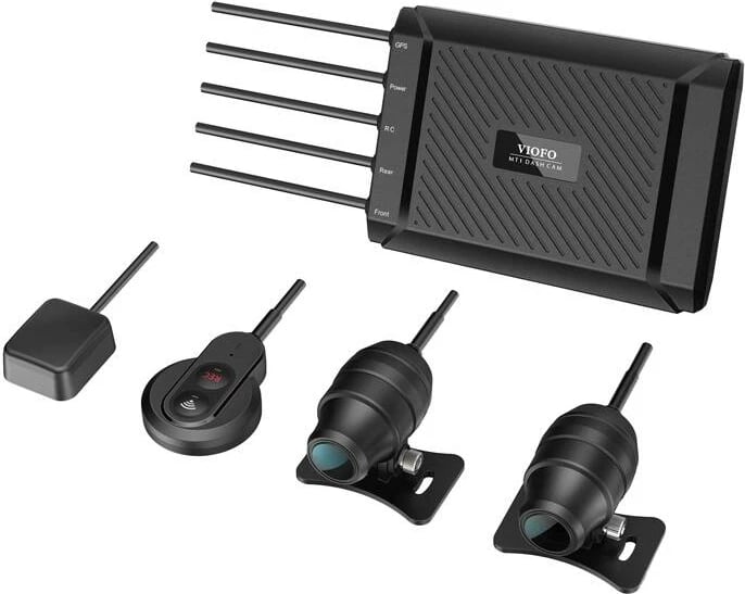 Kamerë motoçiklete Viofo MT1, 1080p, WiFi, GPS, 32GB, dy kanale, e zezë