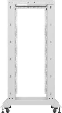 Raf i hapur 19 inç, Lanberg OR01-6827-S, 27U, 600x800 mm, kapacitet 600 kg, gri RAL 7035