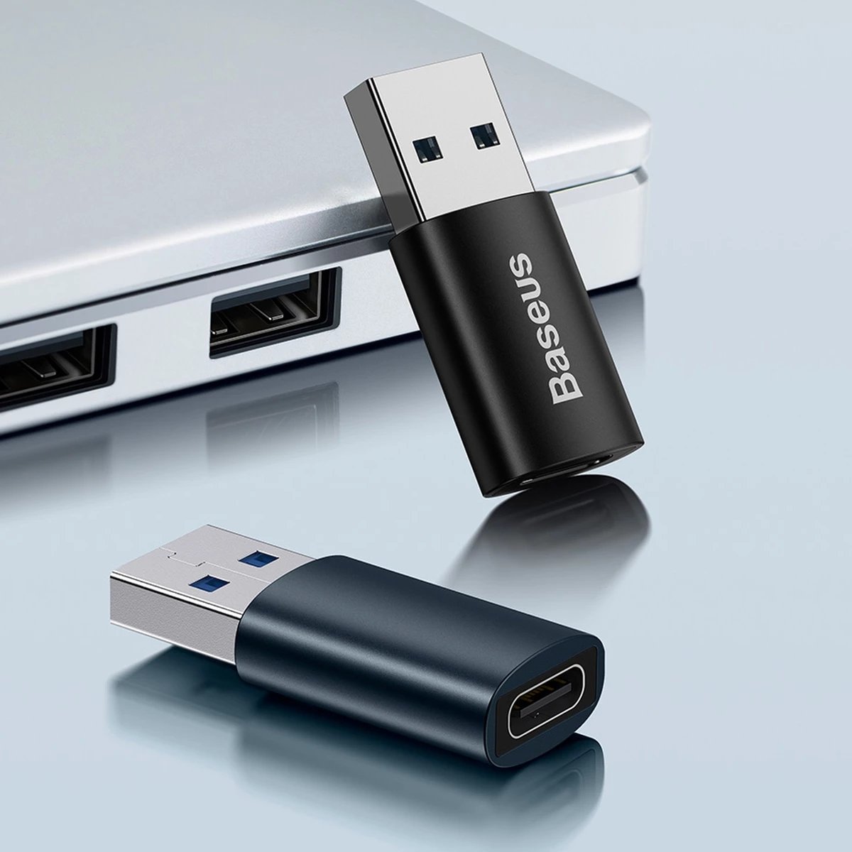 Adapter USB 3.1 OTG Baseus Ingenuity Series, USB-A në USB Type-C, Blu Adapter USB 3.1 OTG Baseus Ingenuity Series, USB-A në USB Type-C, Blu