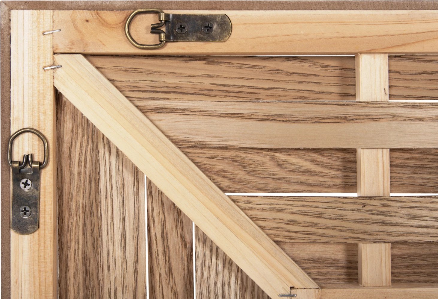 Pasqyrë muri drejtkëndore FH4225 bambu në ngjyrë dushku 120x2,5x80 cm