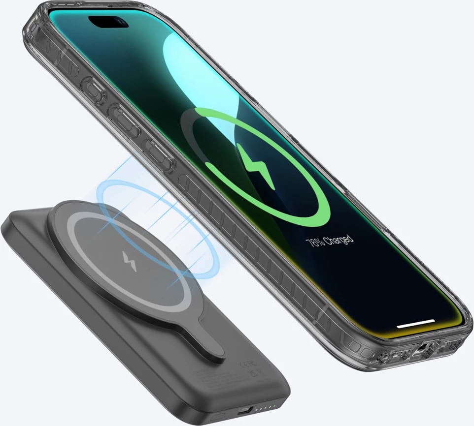 Mbështjellës AmazingThing Titan Pro Mag me unazë magnetike për iPhone 16 Pro Max, zi