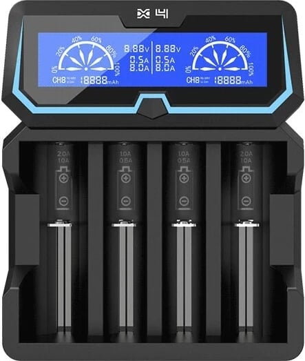 Karikues për bateri XTAR X4, 18650, i zi