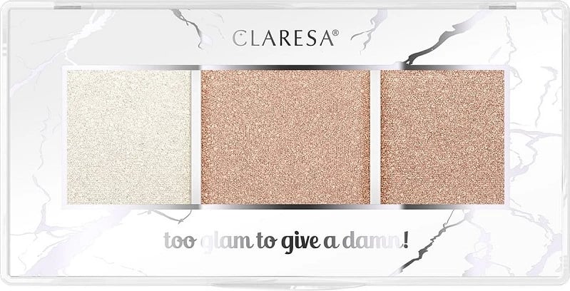 Paletë highlighter-i për femra Claresa Too Glam To Give A Damn 11 Rosy Glow, 12.5g