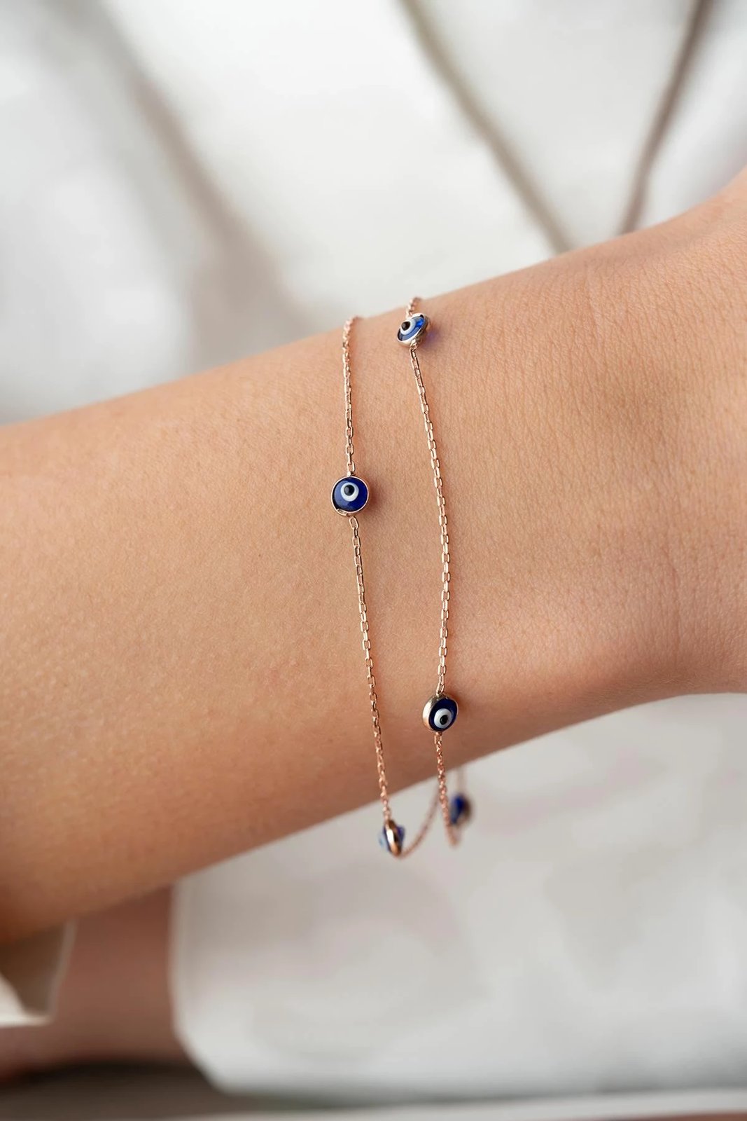 Byzylyk argjendi Jumeon, ngjyrë rozë dhe kaltër, NRZ1000365