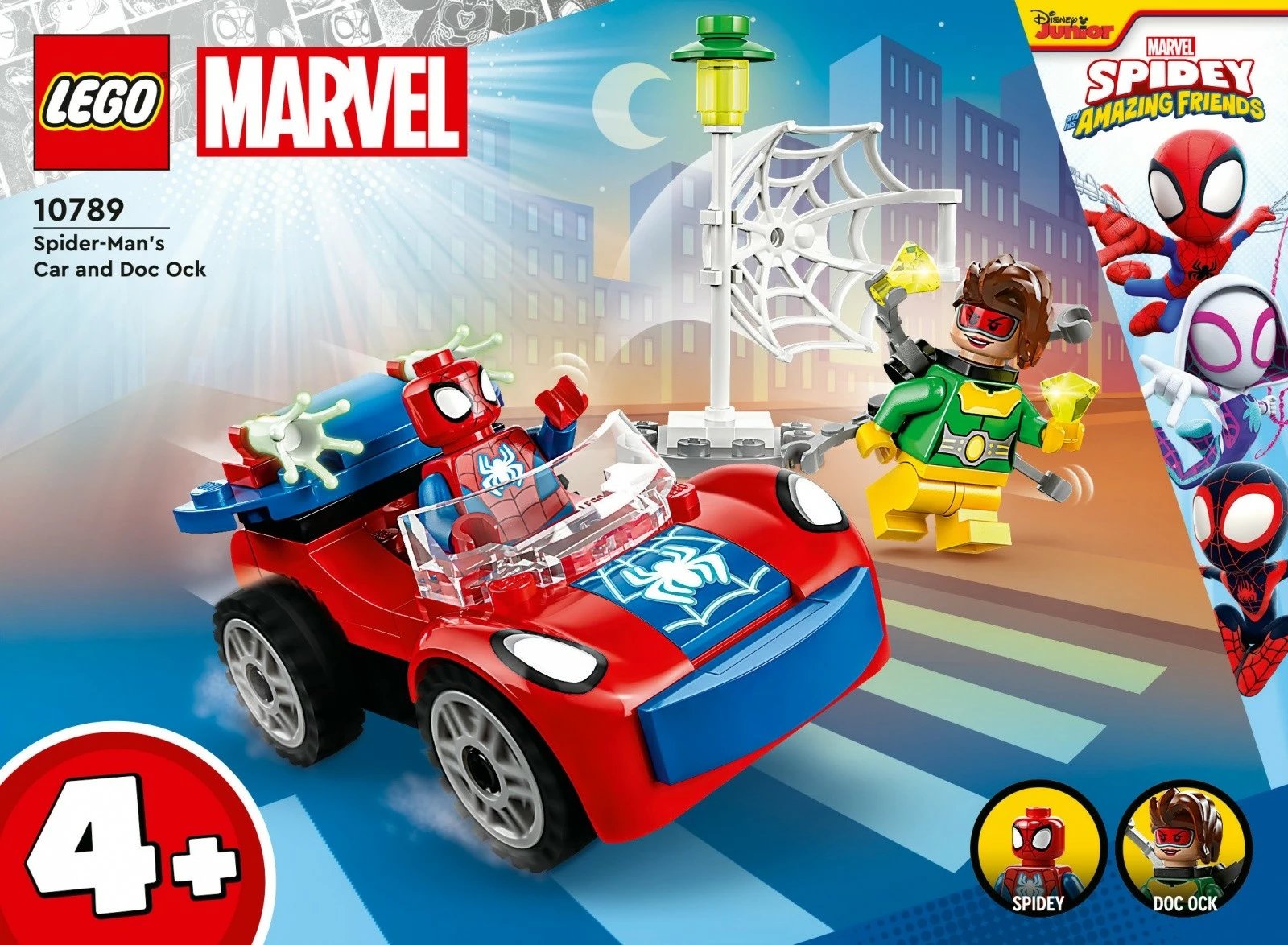 Set LEGO Marvel Super Heroes 10789, Makina e Spider-Man dhe Doc Ock, 48 pjesë, për fëmijë, plastikë