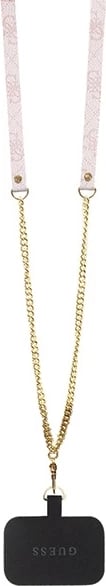 Mbështjellës Guess Crossbody 4G Metal Logo për iPhone 14 Pro, Rozë
