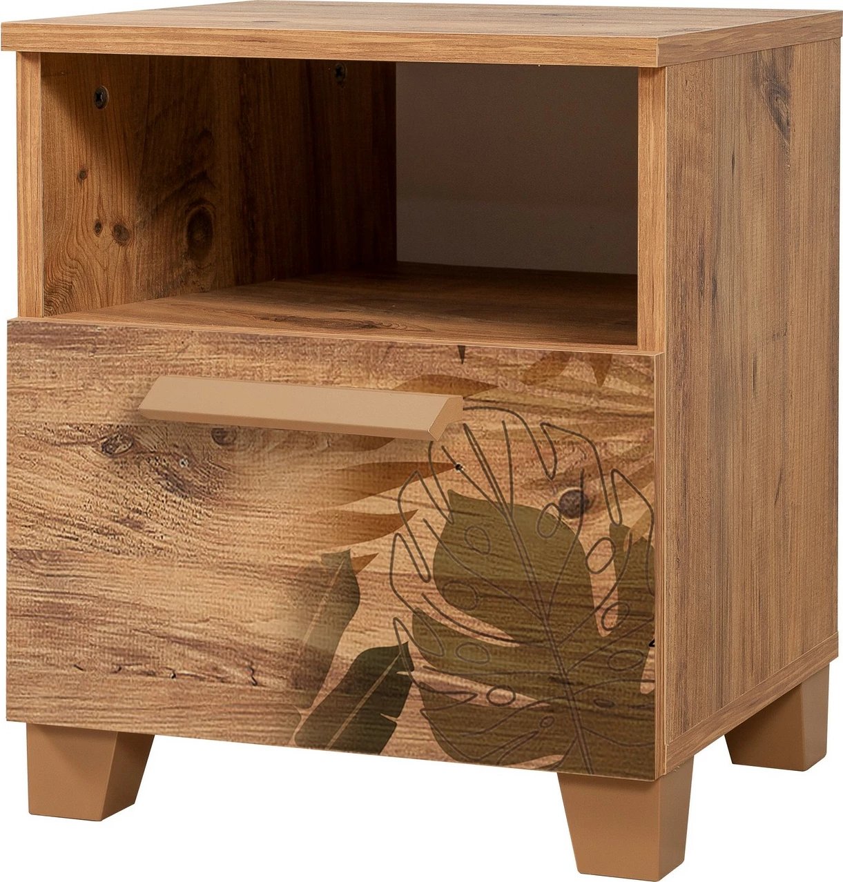 Komodinë Hanah Home, Leva Alfa Forest, ngjyrë Atlantic Pine