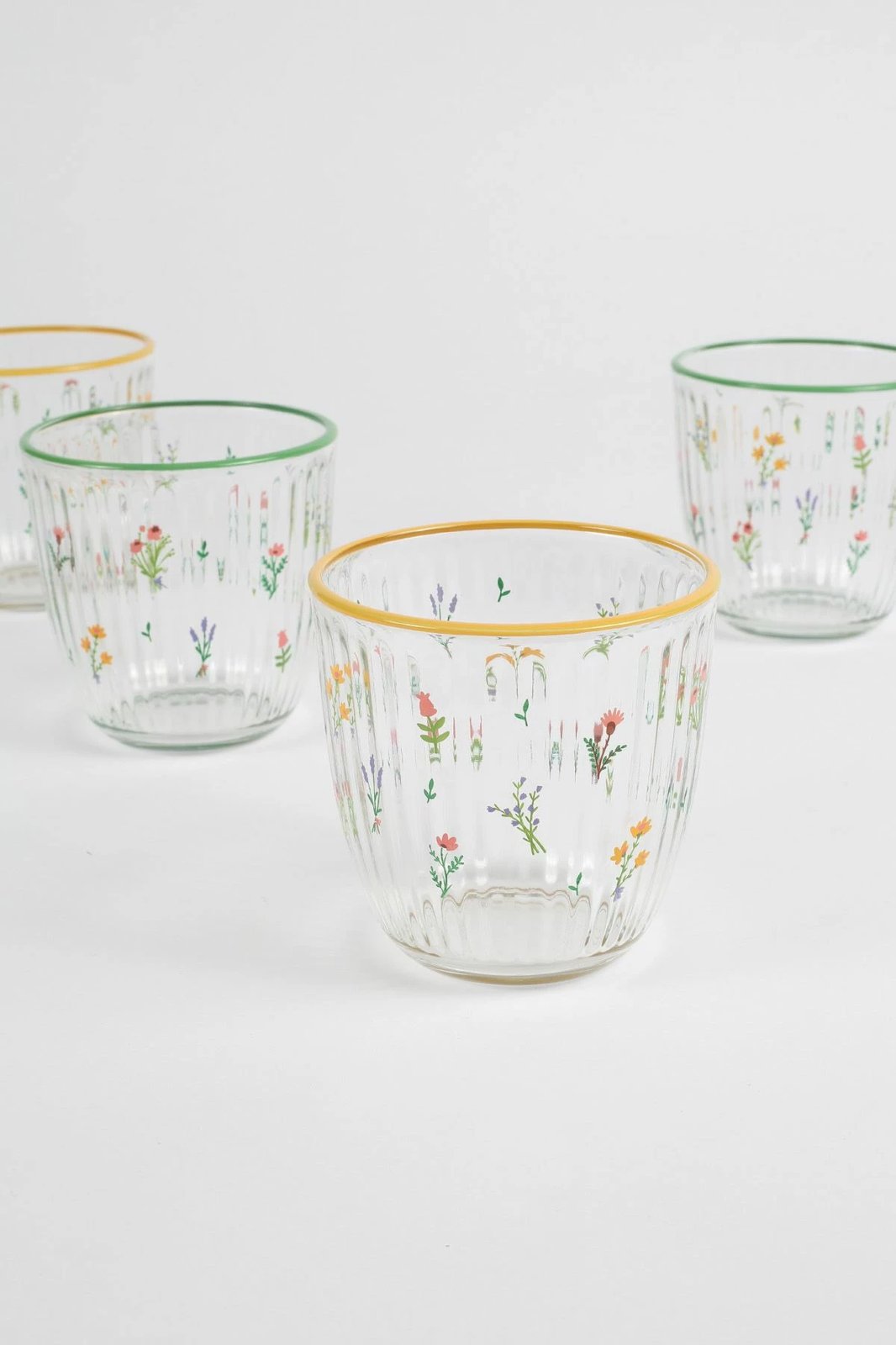 Set gotash prej qelqi (4 copë), Hermia Concept, Botanical 290