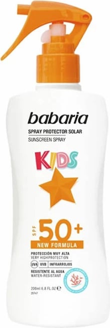 Spray për diell për fëmijë Babaria Aloe Vera SPF50+, 200ml